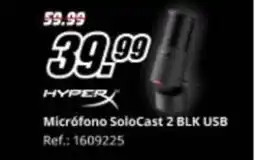MediaMarkt HYPER Micrófono SoloCast 2 BLK USB oferta