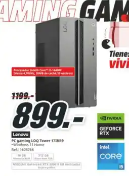 MediaMarkt LENOVO PC gaming LOQ Tower 17IRR9 oferta