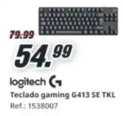 MediaMarkt LOGITECH Teclado gaming G413 SE TKL oferta