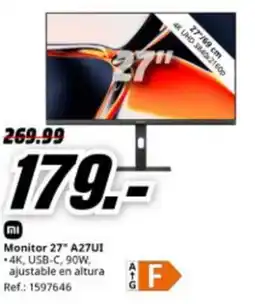 MediaMarkt XIAOMI Monitor 27" A27UI oferta