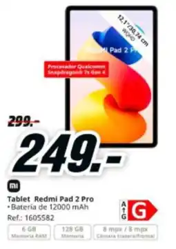 MediaMarkt XIAOMI Tablet Redmi Pad 2 Pro oferta
