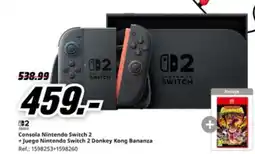 MediaMarkt Consola Nintendo Switch 2 +Juego Nintendo Switch 2 Donkey Kong Bananza oferta