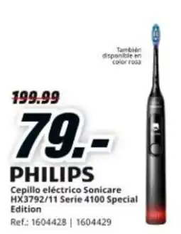 MediaMarkt PHILIPS Cepillo eléctrico Sonicare HX3792/11 Serie 4100 Special Edition oferta