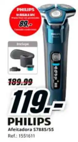 MediaMarkt PHILIPS Afeitadora $7885/55 oferta
