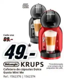 MediaMarkt DELONGHI KRUPS Cafetera de cápsulas Dolce Gusto Mini Me oferta