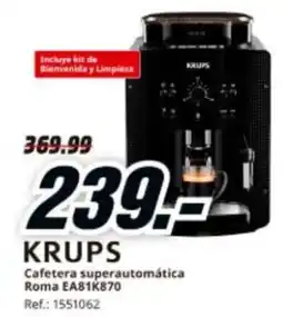 MediaMarkt KRUPS Cafetera superautomática Roma EA81K870 oferta