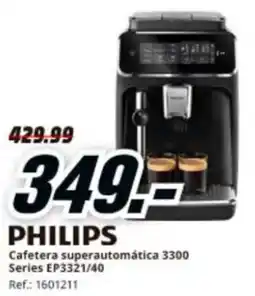 MediaMarkt PHILIPS Cafetera superautomática 3300 Series EP3321/40 oferta