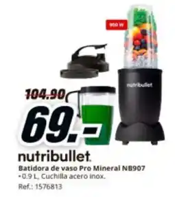 MediaMarkt NUTRIBULLET Batidora de vaso Pro Mineral NB907 oferta