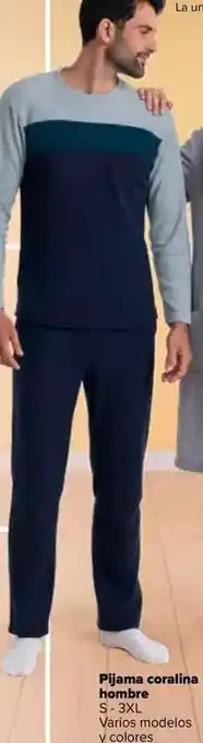 Tex - pijama coralina hombre