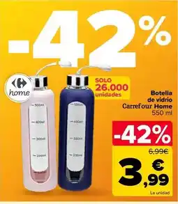 Carrefour Carrefour home - botella de vidrio oferta