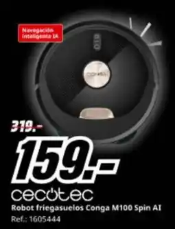 MediaMarkt CECOTEC Robot friegasuelos Conga M100 Spin AI oferta