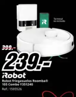 MediaMarkt ROBOT friegasuelos Roomba® 105 Combo Y351240 oferta