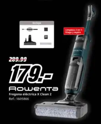 ROWENTA Fregona eléctrica X Clean 2