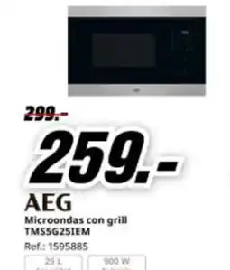 MediaMarkt AEG Microondas con grill TMS5G25IEM oferta