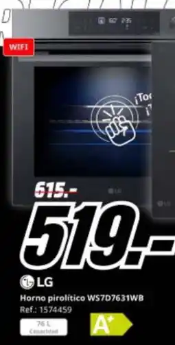 MediaMarkt LG Horno pirolítico WS7D7631WB oferta