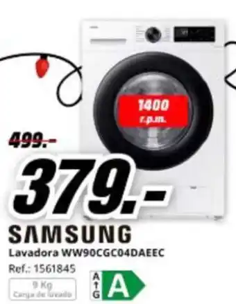 MediaMarkt SAMSUNG Lavadora WW90CGC04DAEEC oferta