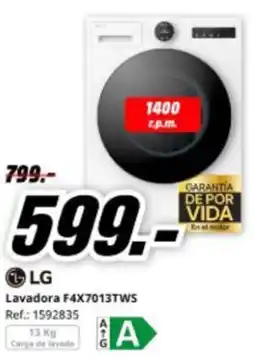 MediaMarkt LG Lavadora F4X7013TWS oferta