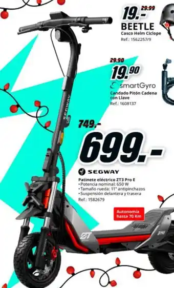 MediaMarkt SEGWAY Patinete eléctrico ZT3 Pro E oferta