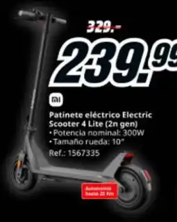 MediaMarkt Patinete eléctrico Electric Scooter 4 Lite (2n gen) oferta