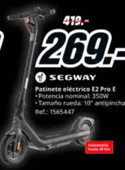MediaMarkt SEGWAY Patinete eléctrico E2 Pro E oferta