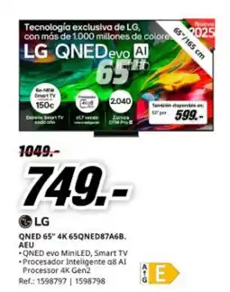 MediaMarkt LG QNED 65" 4K 65QNED87A6B. AEU oferta