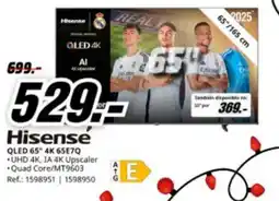 MediaMarkt HISENSE QLED 65* 4K 65E7Q oferta
