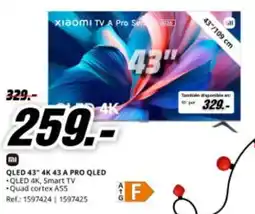 MediaMarkt XIAOMI QLED 43" 4K 43 A PRO QLED oferta