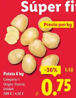 Lidl Patata oferta