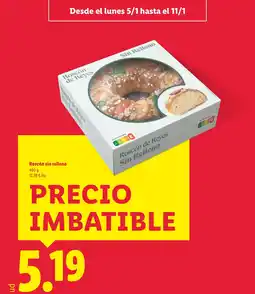 Lidl Roscón sin relleno oferta
