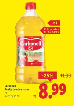 Lidl CARBONELL Aceite de oliva suave oferta