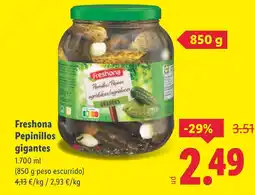 Lidl FRESHONA Pepinillos gigantes oferta