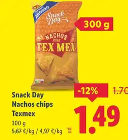Lidl SNACK DAY Nachos chips Texmex oferta