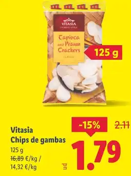 Lidl VITASIA Chips de gambas oferta