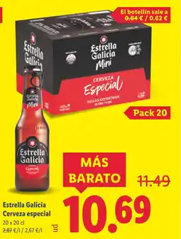 Lidl ESTRELLA GALICIA Cerveza especial oferta