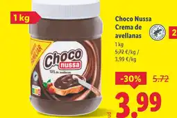 Lidl Choco Nussa Crema de avellanas oferta