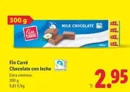 Lidl FIN CARRE Chocolate con leche oferta