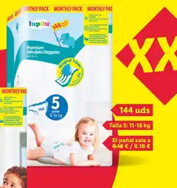 Lidl LUPILU Pañales junior oferta