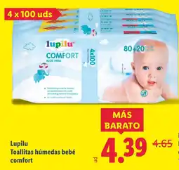 Lidl LUPILU Toallitas húmedas bebé comfort oferta