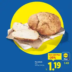 Lidl Pan redondo oferta