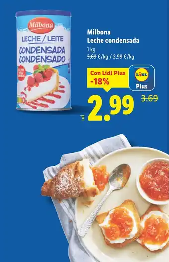 MILBONA Leche condensada