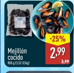 ALDI Mejillón cocido oferta