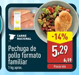 ALDI Pechuga de pollo formato familiar oferta