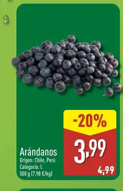 ALDI Arándanos oferta