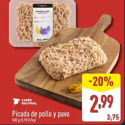ALDI Picada de pollo y pavo oferta