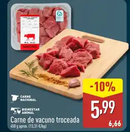 ALDI Carne de vacuno troceada oferta