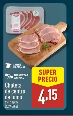 ALDI Chuleta de centro de lomo oferta