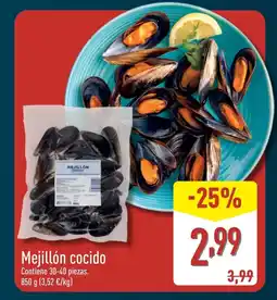 ALDI Mejillón cocido oferta