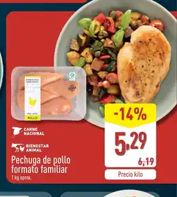 ALDI Pechuga de pollo formato familiar oferta