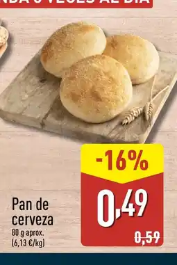 ALDI Pan de cerveza oferta