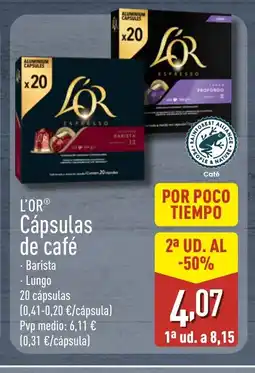 ALDI L'OR Cápsulas de café oferta